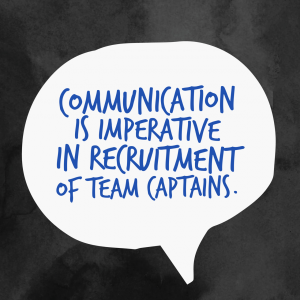 Communication is key in team recruitment